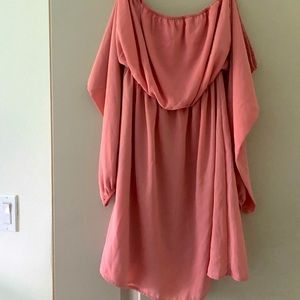 Pink flowy dress